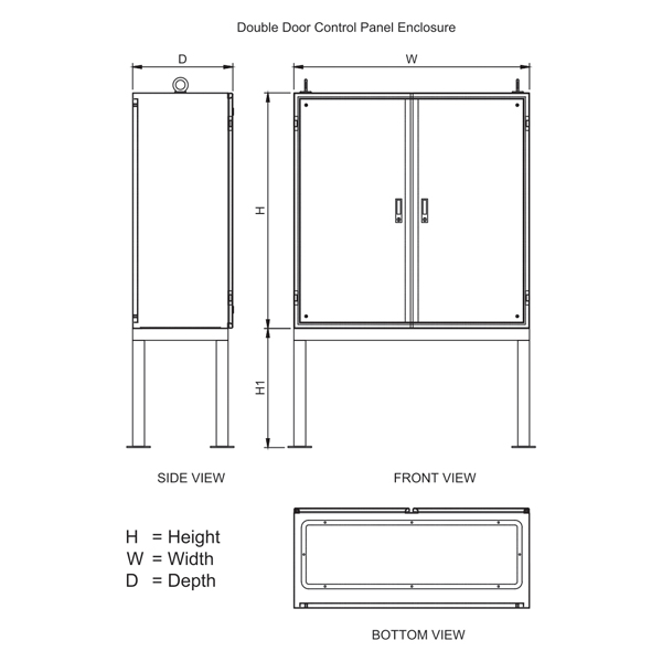 Control Panel Enclosure - Double Door